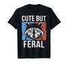 Cute But Wild Raccoon Meme Vintage Sunglasses Raccoon Lover T-shirt