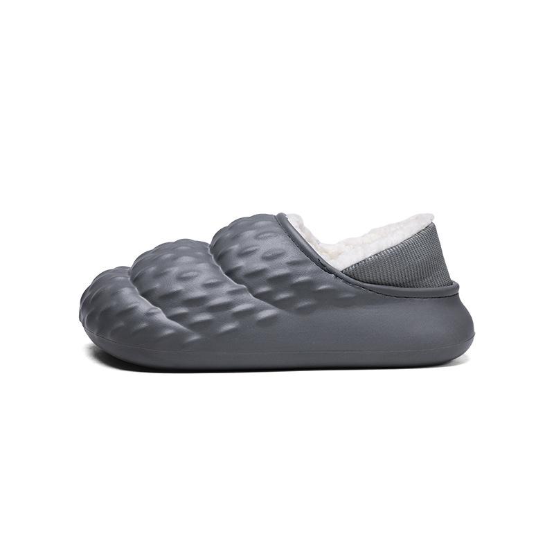 Herren Baumwollpantoffeln Herren Wintertasche und neue Indoor-Haus- und Outdoor-Bekleidung rutschfest wasserdicht Samt thermisch Baumwollschuhe