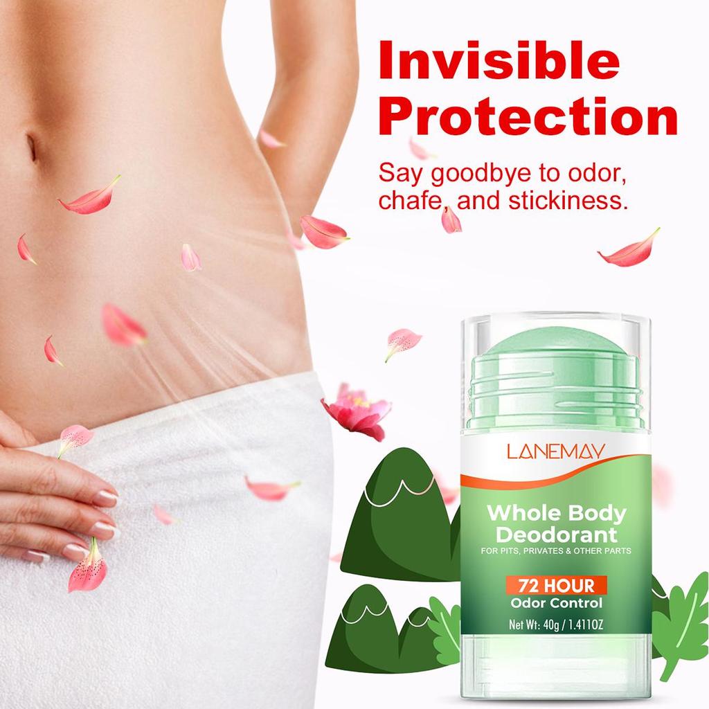 Deodorant na celé tělo - hydratuje a osvěžuje pokožku, řekněte sbohem zápachu, oděru a lepkavosti - platí pro všechny části těla