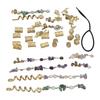 Hair Dreadlocks Rings Hair Braid Clips Alloy Braided Hair Accessory Set for Banquets Film Shows Wedd