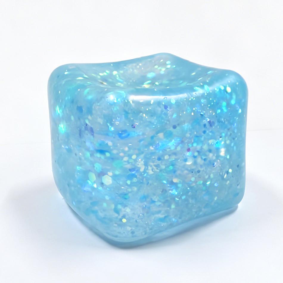 Hot 1-4pcs Snowflake Ice Cube Malt Sugar Squishy Blind Box Stress Relief Slow Rebound Anti-Anxiety Squeeze Toy sale