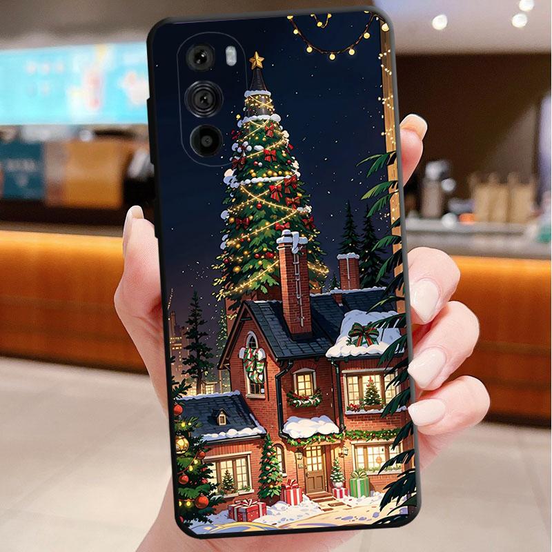 Phone Case For Motorola Edge 50 40 Pro 60 50 40 30 Ultra Neo Fusion Moto G Play G Stylus G Power G Winter Christmas