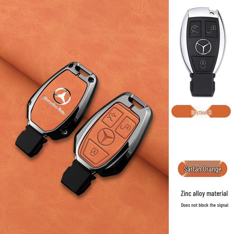 Luxury Mercedes Key Cover for C260L, C200L, GLC300L, E300L & 2024 S-Class