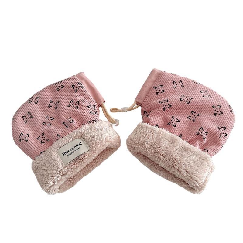 

Windproof Infant Stroller Hand Muffs Outdoor Sports Mittens Cartoon Hand Warmer Scooter Gloves Accessory for Winter 1