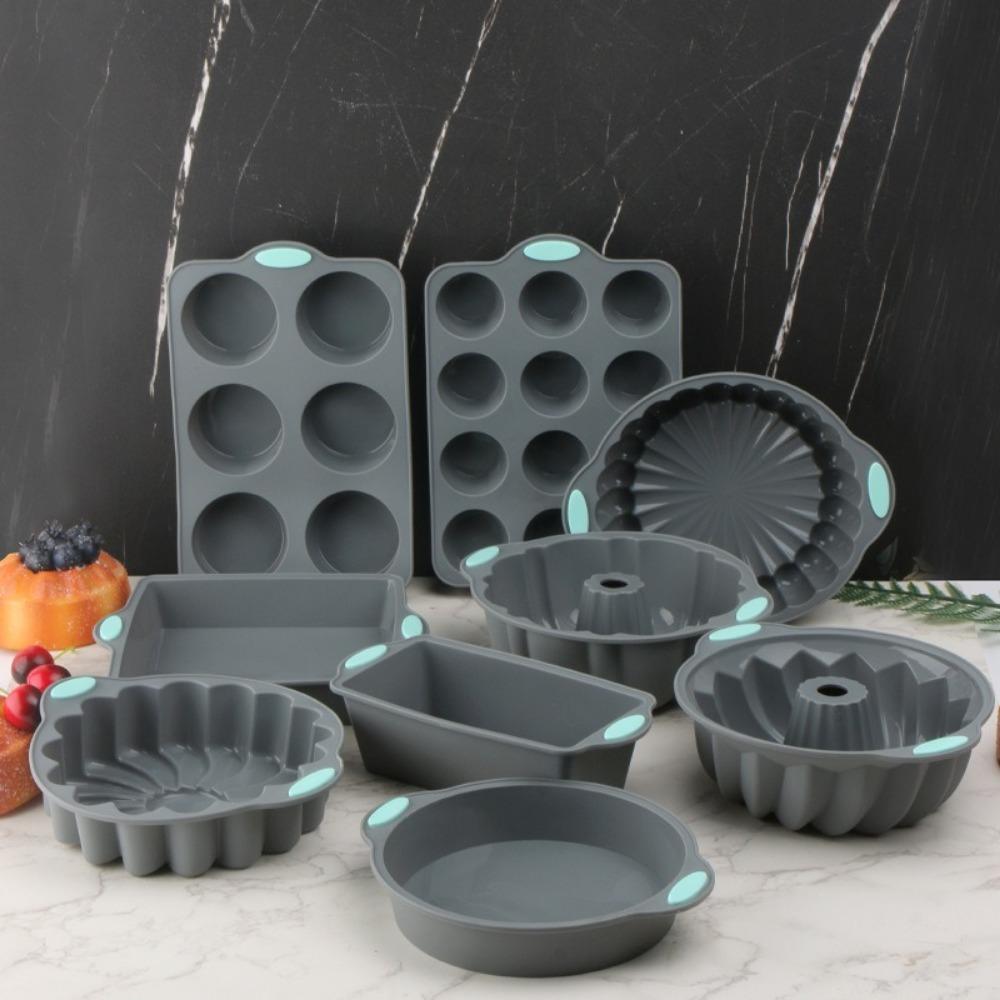 Heat Resistant Cake Molds Non-Stick Bread Muffin Mold Oven Baking Pan  DIY Baking Tool