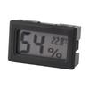 Thermometer Hygrometer Black LCD HD Digital Display Embedded Electronic Temperature Humidity Meter