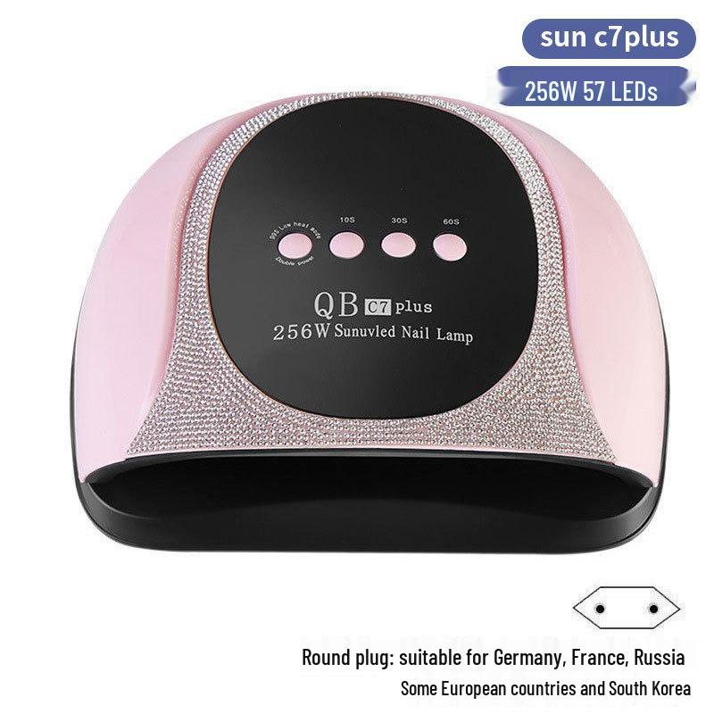 256W High Power UV/LED Dual Light Nail Curing Lamp