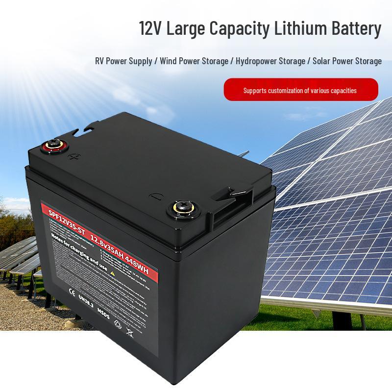 12V 100Ah High-Capacity Outdoor RV Backup Power Lithium Iron Phosphate Battery Pack