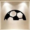1pc Metal Soccer Goalpost Wall Sculpture Iron Trophy Statue Outdoor Indoor Decor Man Cave Boys Room Gift Easy Install