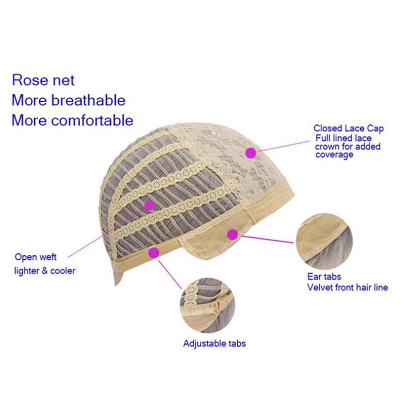 72cm Women Long Straight Wig With Hair Net Blonde Synthetic Hair Wigs Headgear For Daily Wear