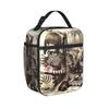 Twin Cat Girls Insulated Lunch Bags for Men Women Food Container Portable Cooler Thermal Bento Box For Travel