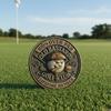 Golf Ball Marker Golf Accessories Over Par Old Bastards Golf Coin,Funny Golf Challenge Coin with Whiskeys Design Gag Gif