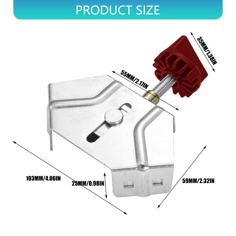 Metal Steel Right Angles Clamp 90 Degree Fixing Device Auxiliary Corner Clamp Locator Adjustable Fixing Clamp