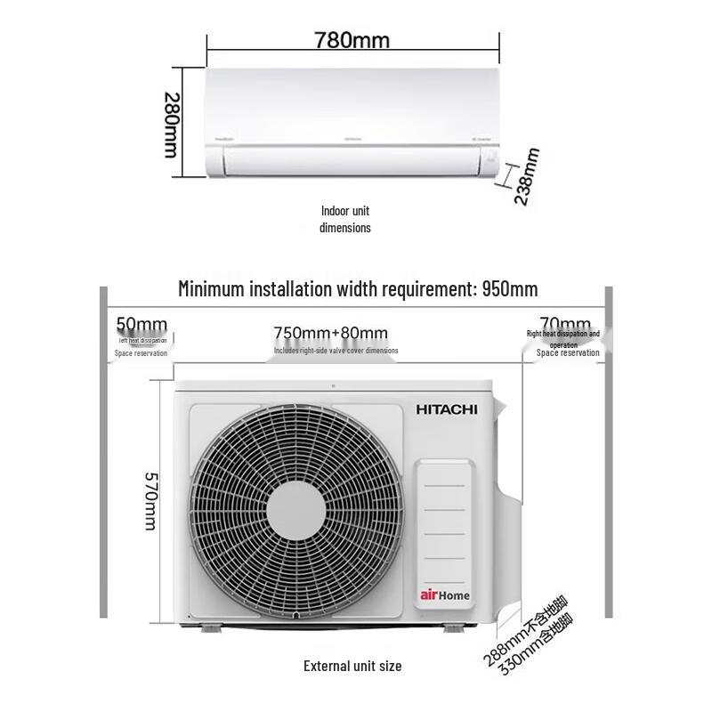 Hitachi White Bear DE Series Inverter Air Conditioner