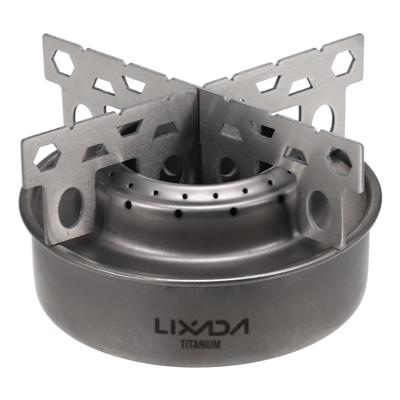 Lixada Outdoor Camping Titan Mini-Alkoholkocher mit Kreuzständerkocher