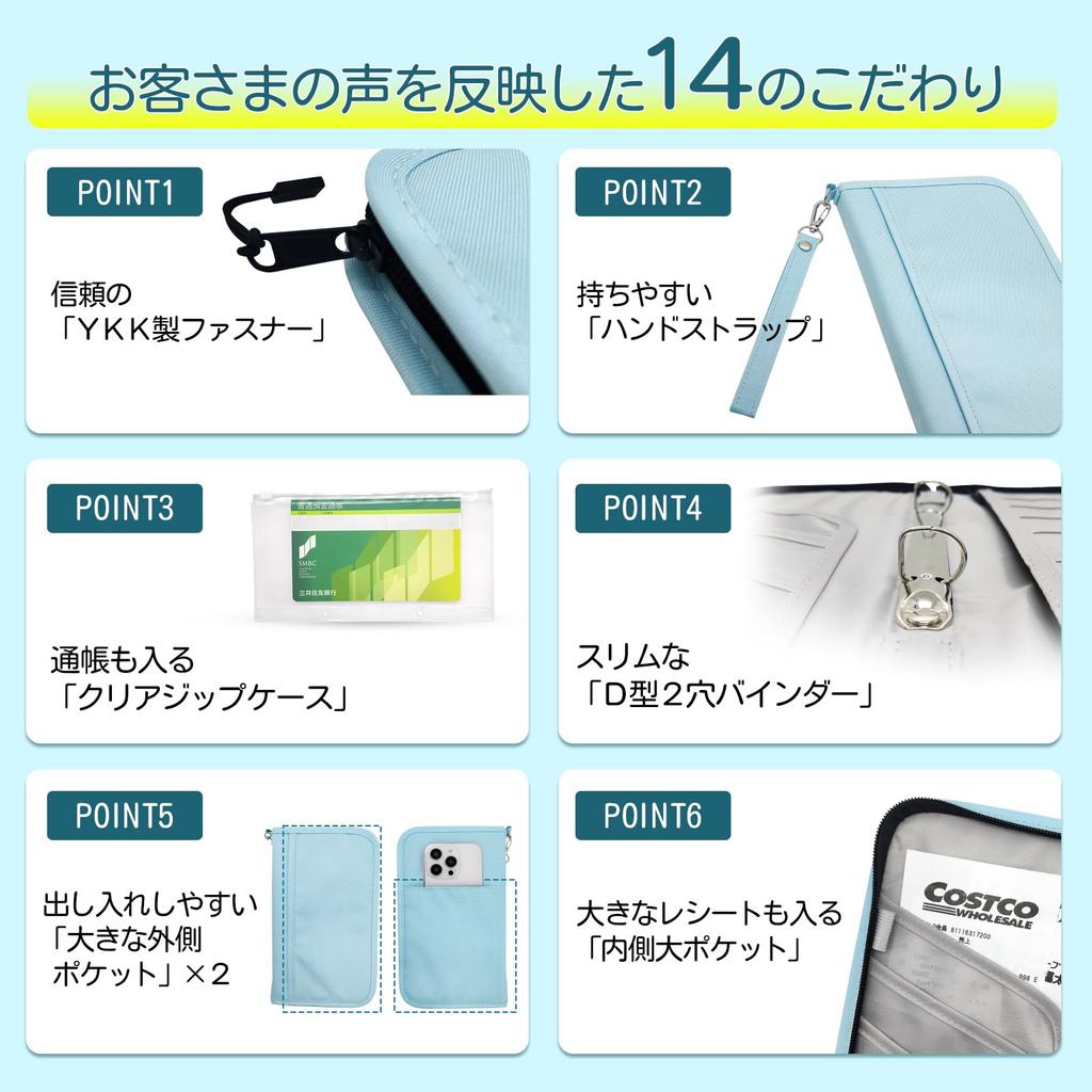 Household Management Pouch Savings Passport Case Gift Large Capacity Polyester Clear Zip Cases 2 Clear Card [FeasibleSite] [Develop Skills] (4 +