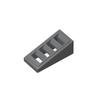 20pcsMOC Assembles Particles 61409 Slope 18° 2 X 1 X 2/3 with 4 Slots Building Block Part DIY Bricks Bulk Model Educational Toy