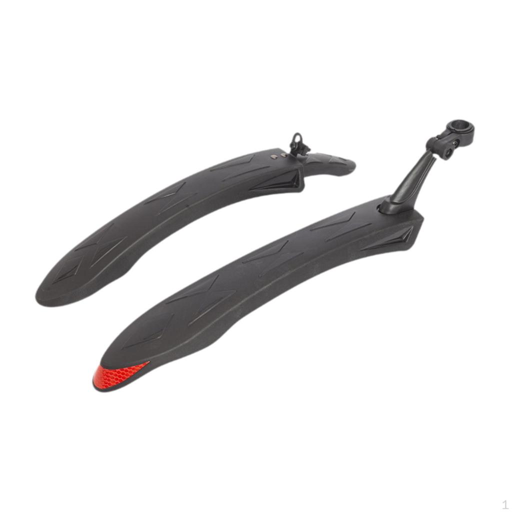 Bike Mudguard Set, Bicycle Mudguards, Front And Rear Wheel, Adjustable Guards, Made of Robust PP for