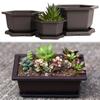 Plastic Flowerpot Succulent Plants Pot Decorative Collection Nursery Pots Garden Balcony Plants Bonsai Pot Rectangle Potted Vase