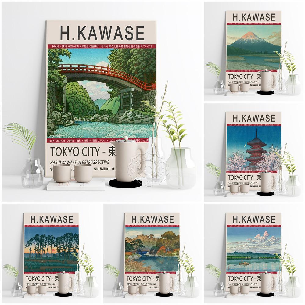 

Хасуи Кавасэ, Токио, Япония Городской пейзаж Настенная живопись маслом Ретро печать Художественный постер Пейзажная стена