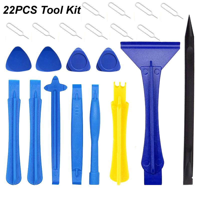 

Инструменты для ремонта мобильных телефонов Пластиковая монтировка Лезвие Открывалка Отвертка для экрана iPhone iPad Ноутбук Компьютер Разборка Ручной набор 22PCS Kit