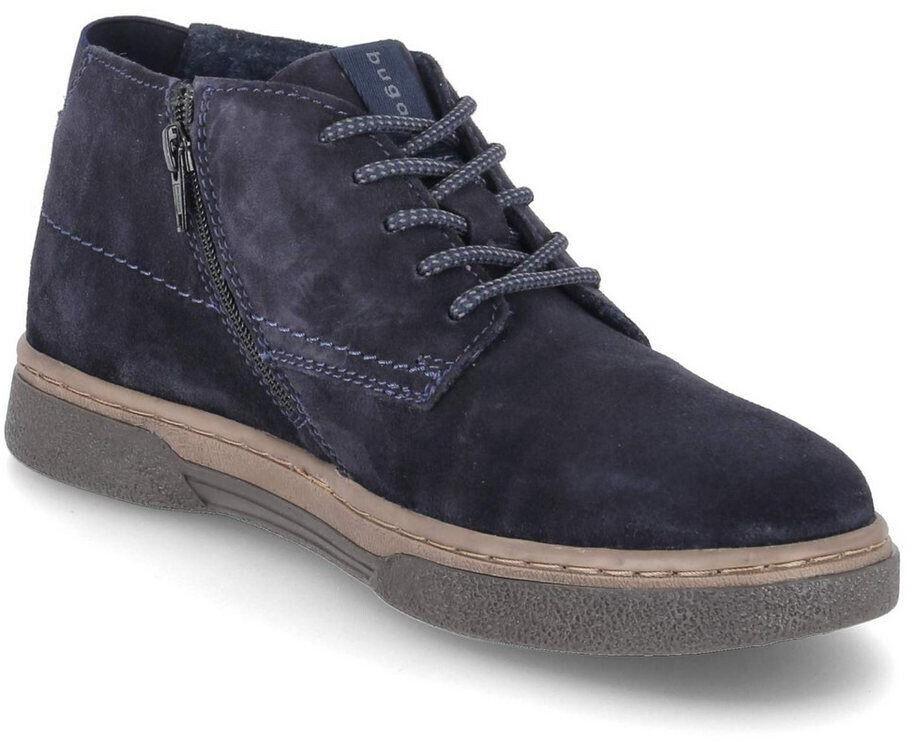 Bugatti Stiefel Knöchelhohe Stiefel in Dunkelblau aus Wildleder