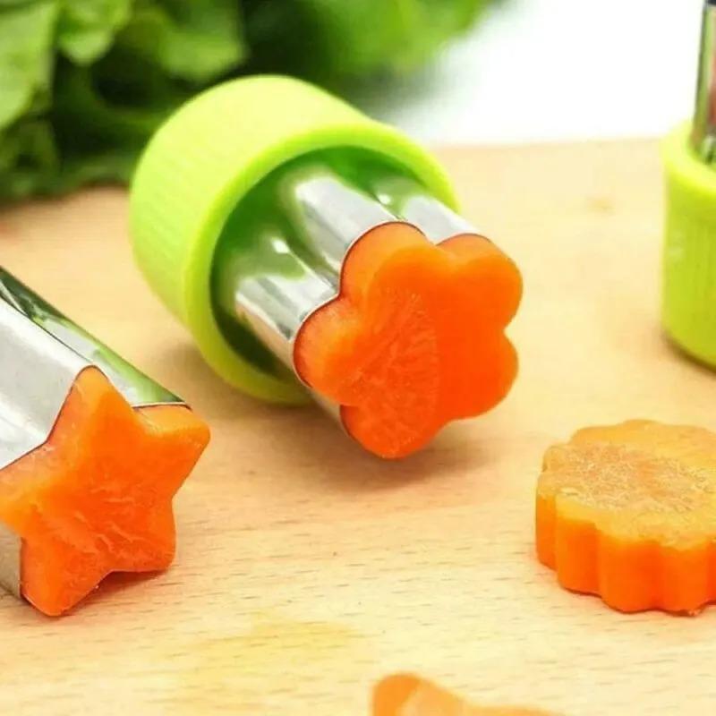 Vegetable Cutter Shapes Stainless Steel Durable DIY Fruit Cookie Stamps Cake Food Cutting Mold Kitchen Tool Kitchen Accessories