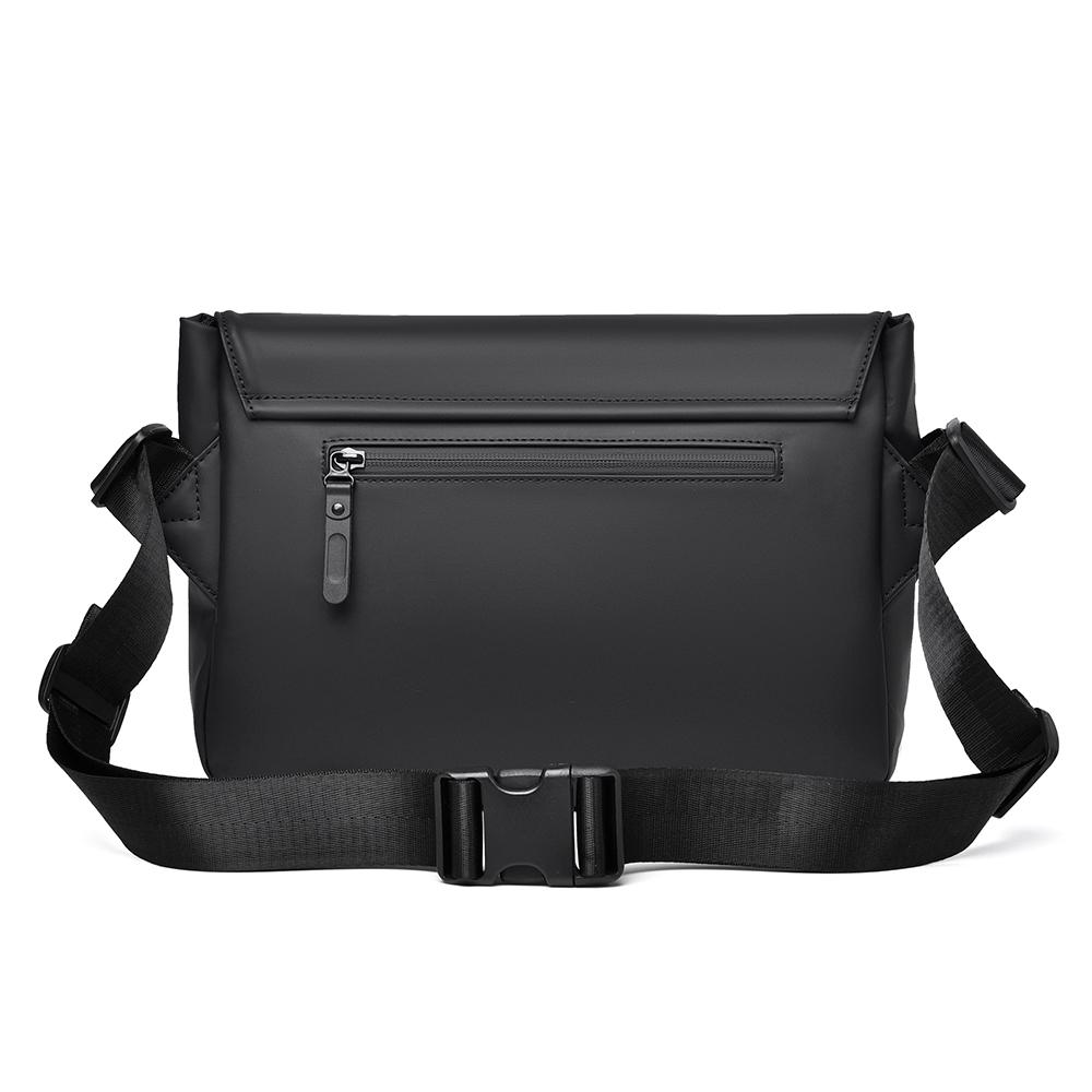 Solid Color Men's Large Capacity Shoulder Bag Outdoor Sports Crossbody Bag