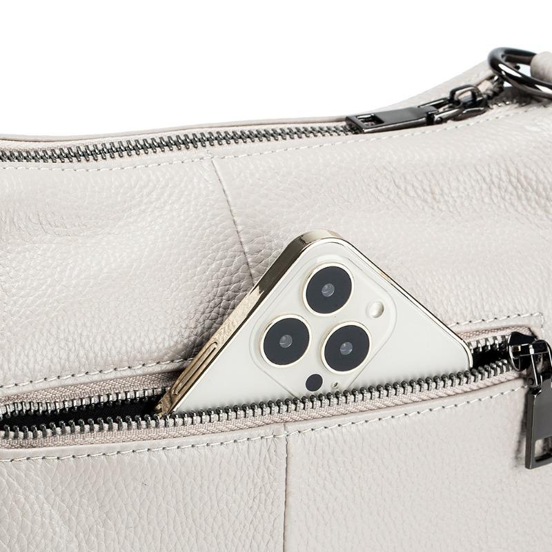 Genuine Leather Crossbody Bag Casual Bag Women's Fashion Handbag Top Layer Cowhide All-match Shoulder Bag Large Capacity