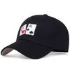 Unisex Poker Embroidery Baseball Caps Spring and Autumn Outdoor Adjustable Casual Hats Sunscreen Hat Sports Cap