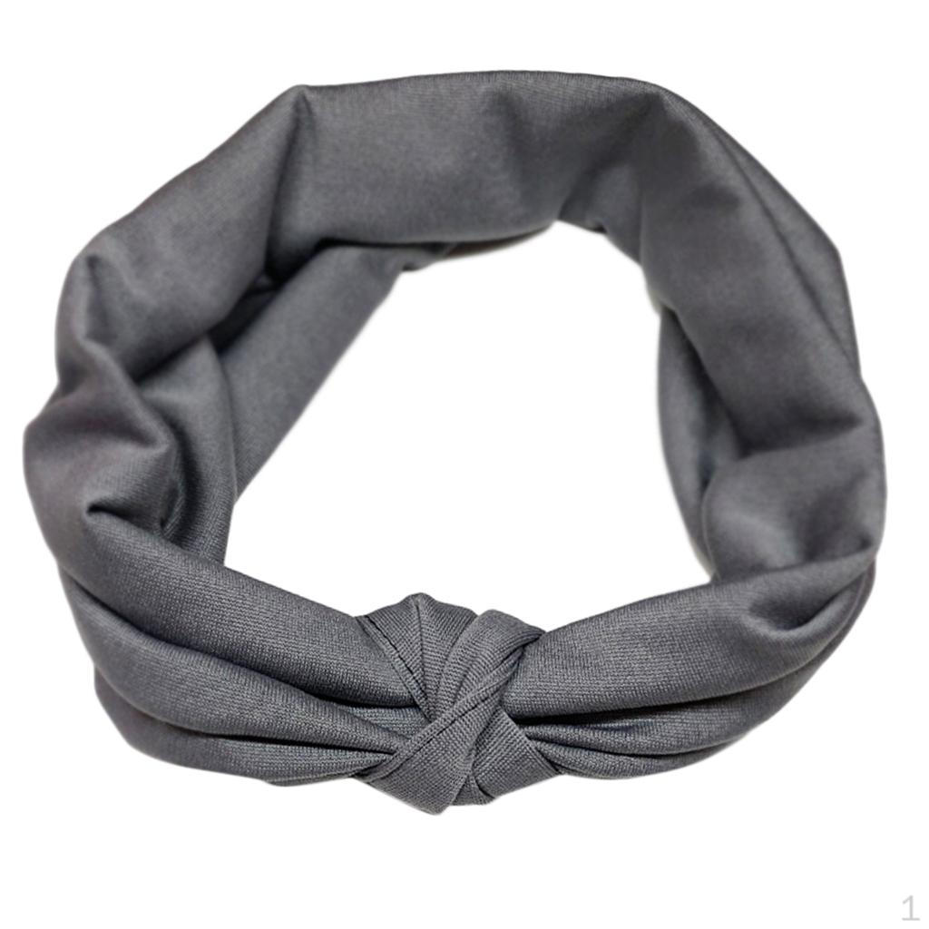 Lady Elastic Wide Headband Gym Running Hair Band Accessory