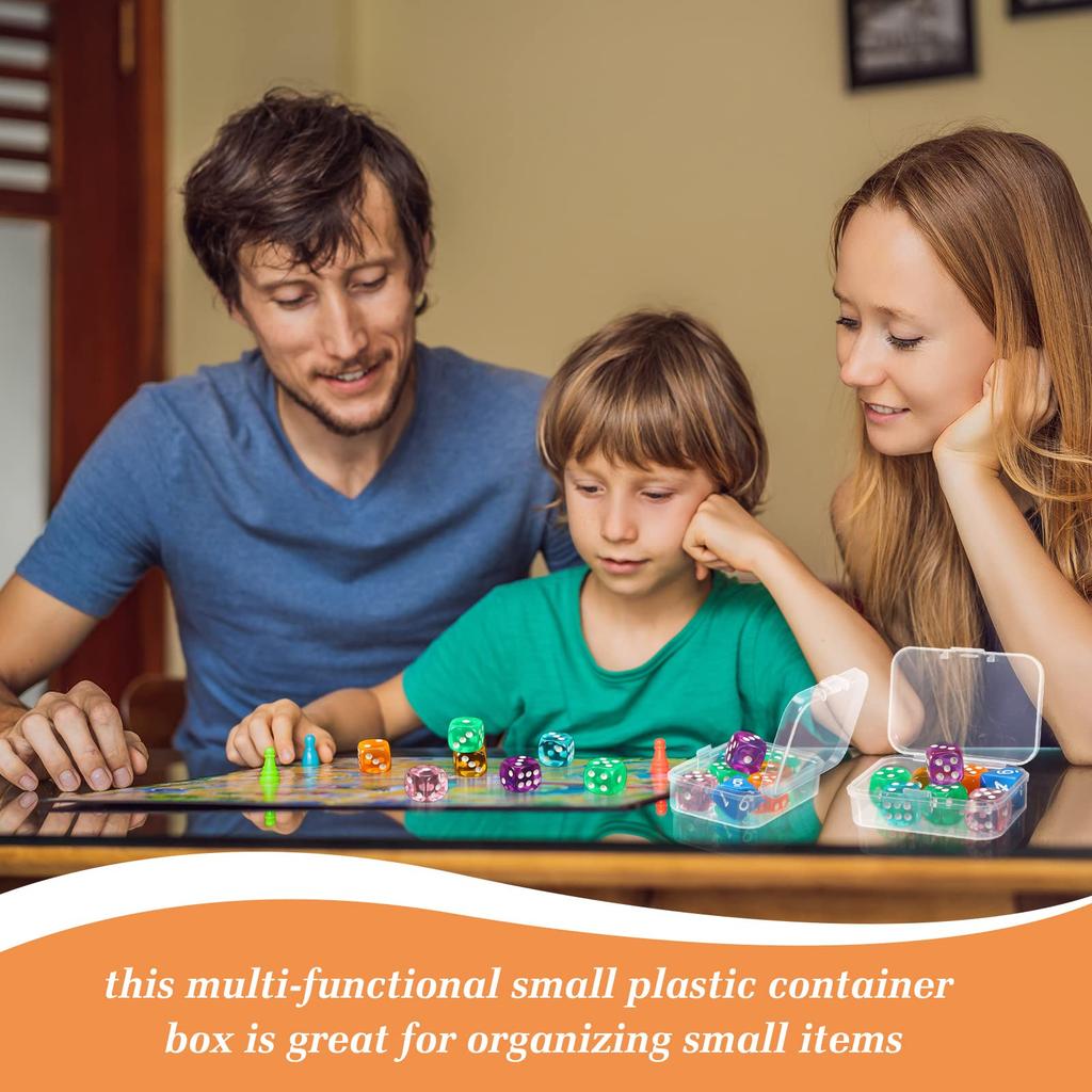 5Pcs/10Pcs PP Storage Box Mini Transparent Plastic Case Container Square Rectangle Packaging Box for Jewellry Beads Small Items