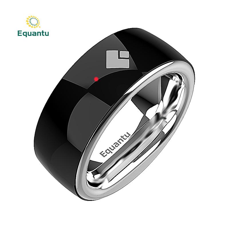 Waterproof Magnetic Compass Smart Ring with LED Display ztx