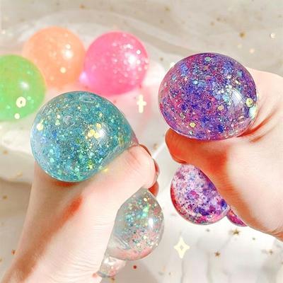Slow Rising Maltose Colorful Aurora Fidget Squishes Slow Rebound Squishy Stress Ball Soft Venting Stress Ball Squishy Toys