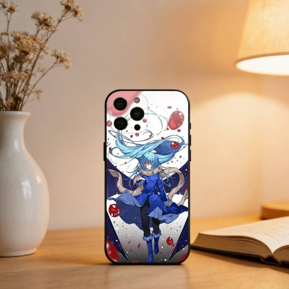 R-Rimuru-U Tempest T-Tensei  Phone Case For iPhone 17,16,15,14,13,12,11 Plus,Pro Max,XS,Soft Silicone Black Cover