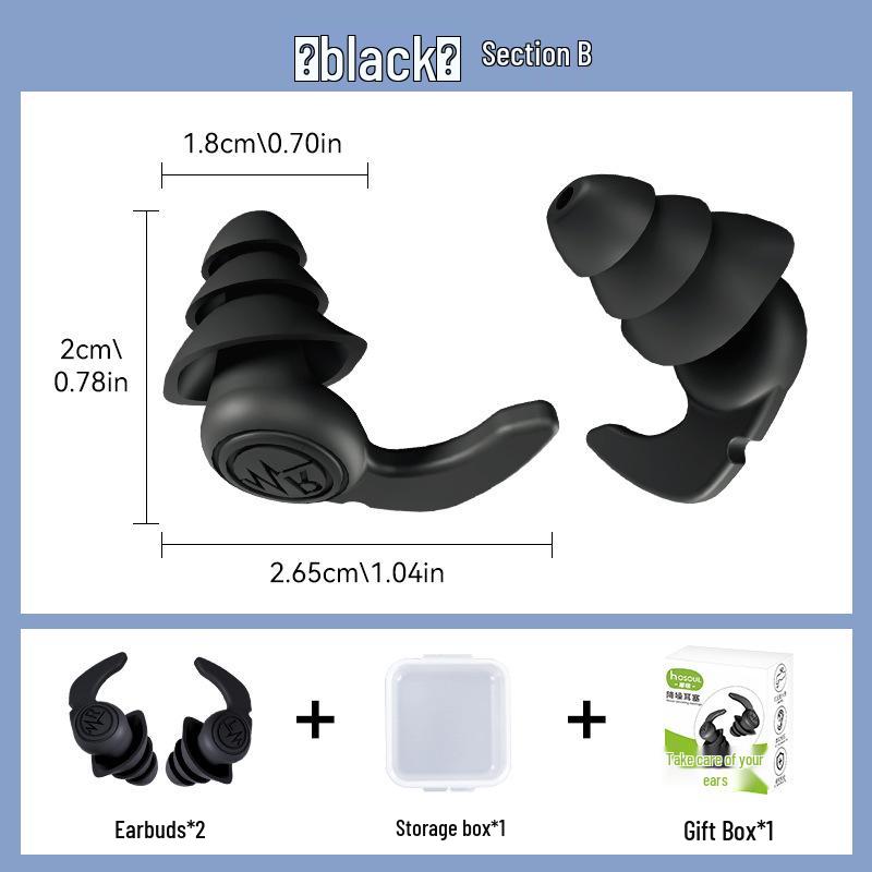 Silicone Noise-Cancelling Earplugs for Sleeping & Swimming (Waterproof, Soundproof, In Stock)