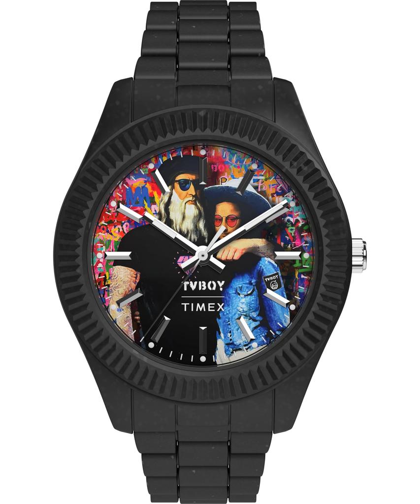 TIMEX Legacy TV Boy Watch Quartz 30M Water Resistant Mineral Glass Multicolor Dial TW2Y46700 Unisex