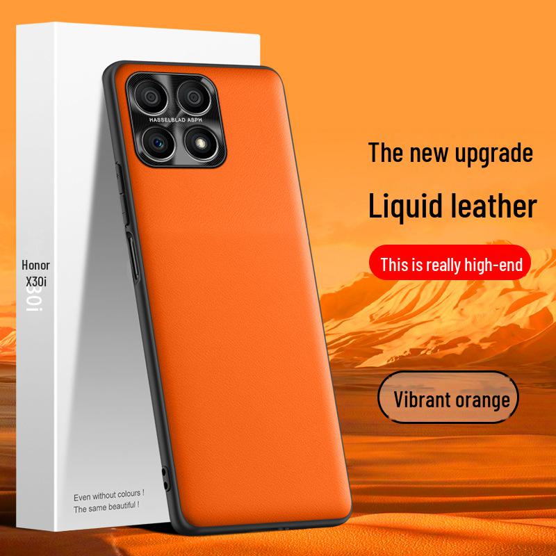 Honor X30i Mobile Phone Liquid Leather Case, Durable and Protective Against Falls and Stains. One-piece Design, Ready To Ship.