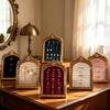 European Velvet Engraved Ring Holder Photo Frame - Retro Jewelry Display Stand & Light Luxury Desktop Decoration