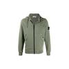 Zip Cotton Hoodie Men Hoodies Military-Green 721564251-V0058