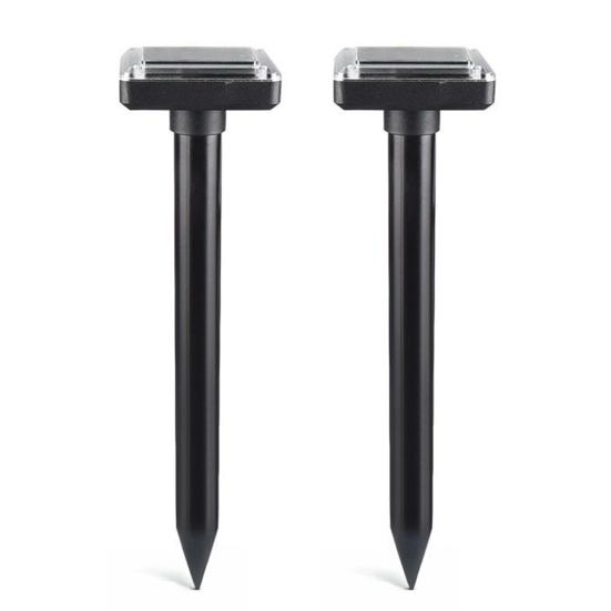 1/2/4Pcs Solar Ultrasonic Mole Repellent Effective Safe to Use Simple Installation Outdoor Mouse Repellent Waterproof Spikes Stakes