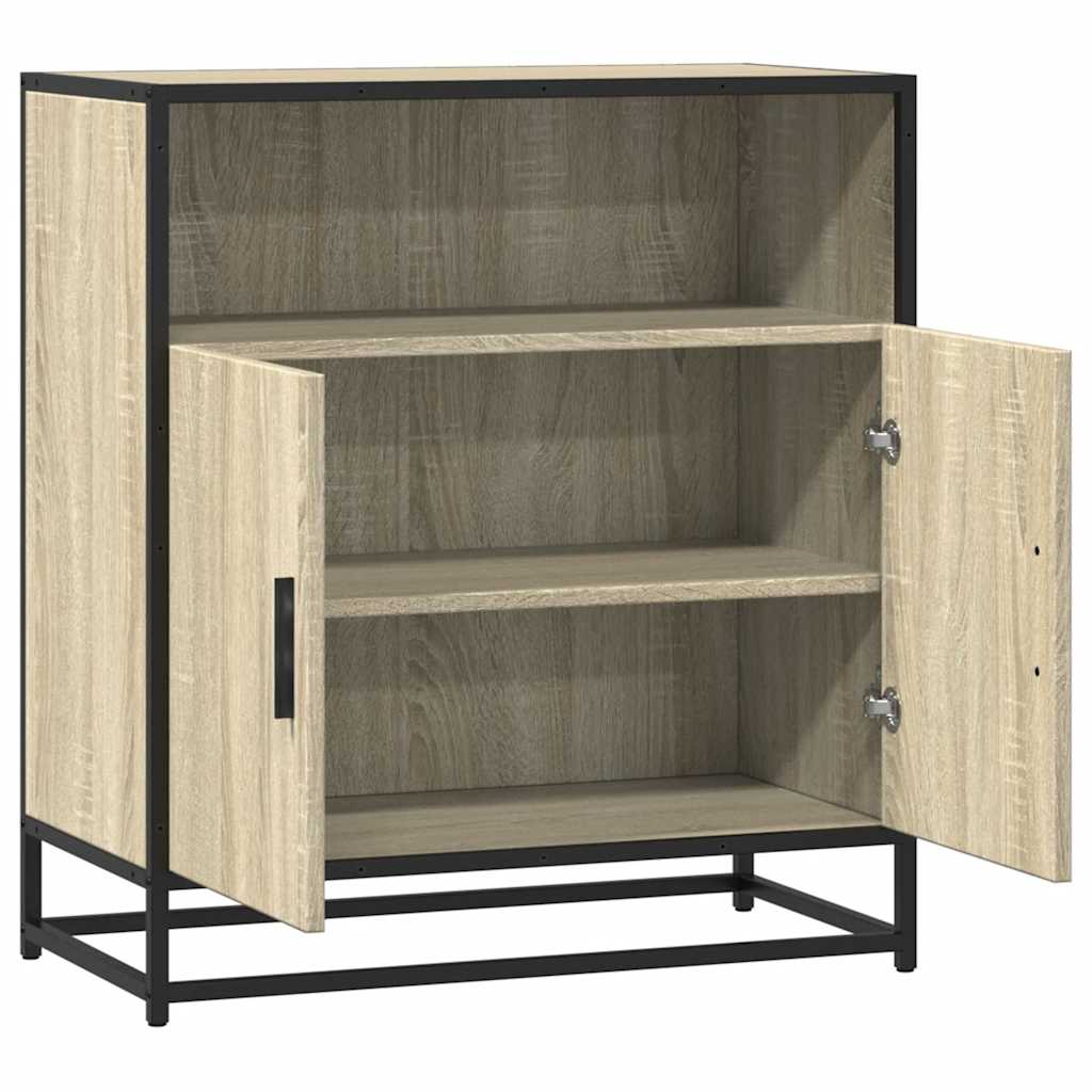 Vidaxl Komoda, Dąb Sonoma, 68X35X76 Cm, Materiał Drewnopochodny