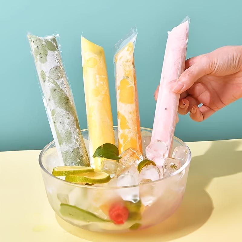 50 Stück/1 Stück Einweg-Kühlschrank-Eiswürfel-Aufbewahrungsbeutel, Eis am Stiel Beutel, Geeignet für Sommergetränke und Eiswürfelherstellung