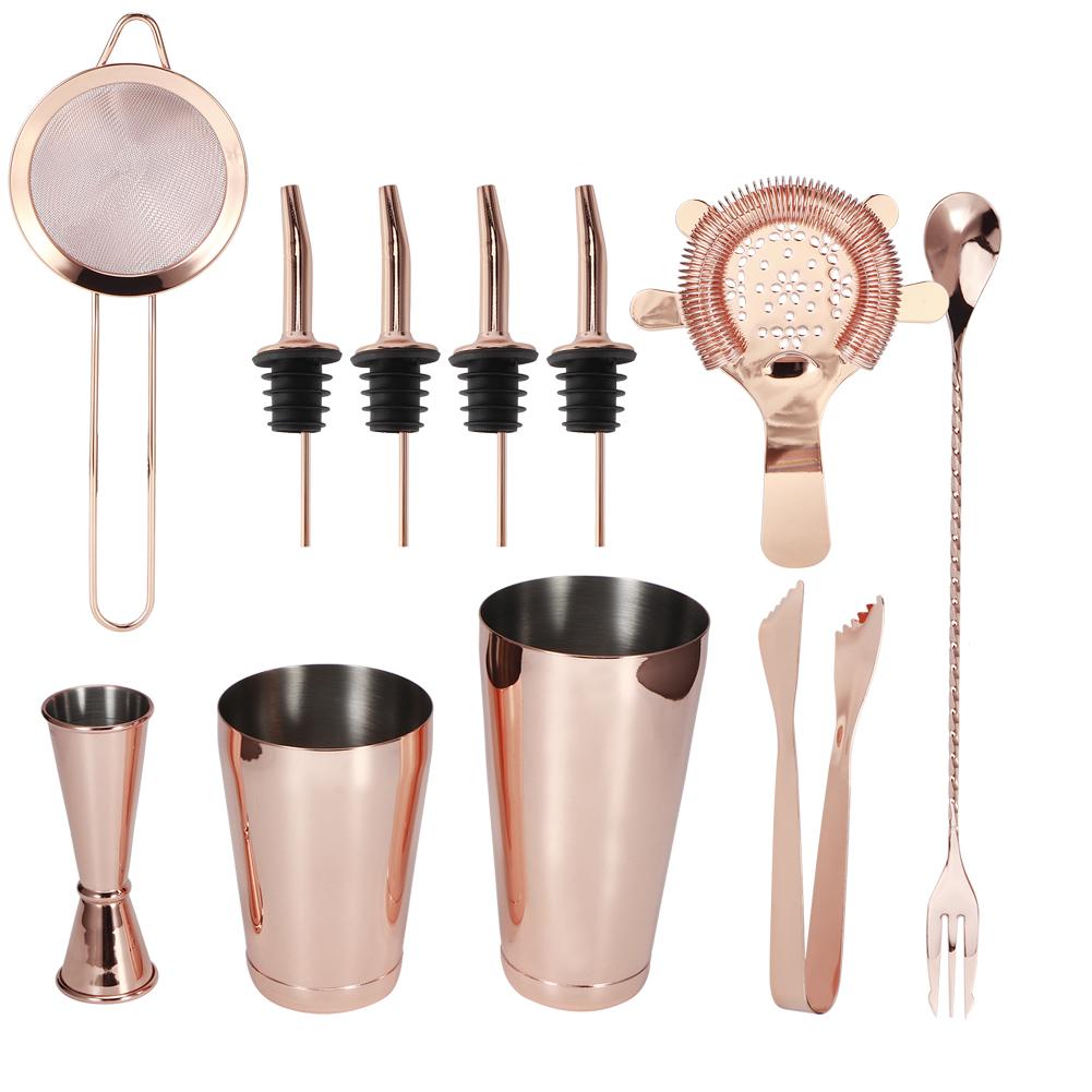 11PcsCelsiusSet Multifunction Stainless Steel Cocktail Shaker Tools Set Bar Bartender Supplies
