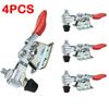 4Pcs Horizontal Toggle Clamp Quick-Release Toggle Clamps Set Woodworking Pliers Pressers Universal Vertical Quick Fixture GH 201