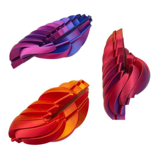 3D Printed Fidget Ball Toy Sensory Spinner Gear Sphere Fidget Toy with Liquid Flow Effect Twistable Desk Toy for Office Home Anxiety Stress Relief
