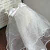 1PC White Bow Mesh Headband Bridal Dress Headgear Simple Fashion Jewelry Suitable for Wedding Daily Use