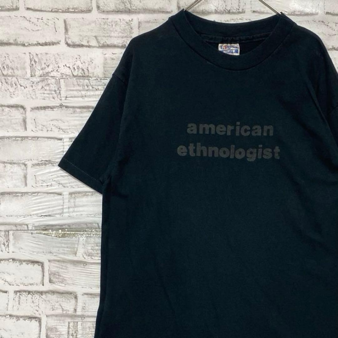 USA-made 90s vintage T-shirt! Single Stitch Black Vintage XL 0616 S