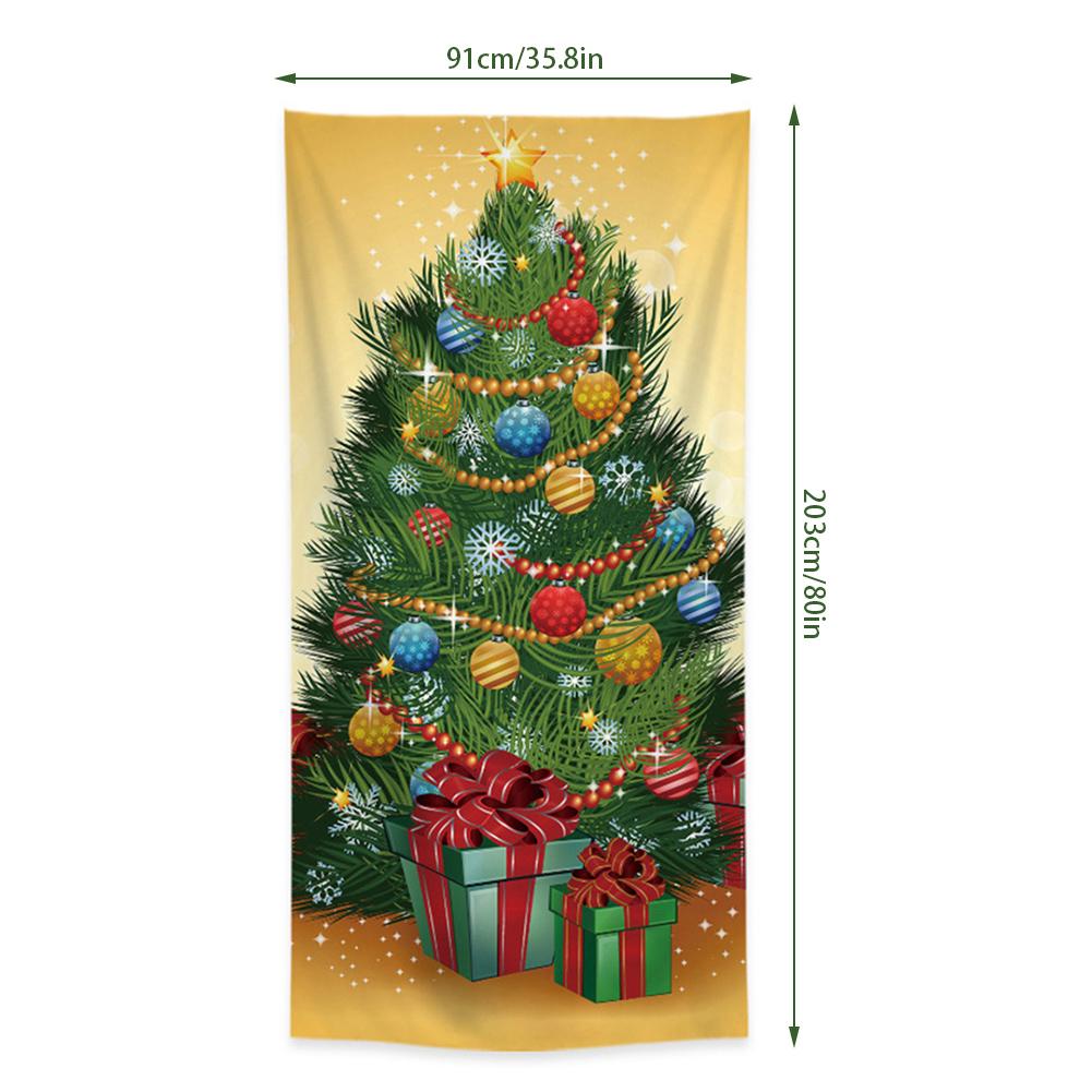 Door Cover Holiday Decorations Vintage Decorative Banners Backdrop For Indoor Outside