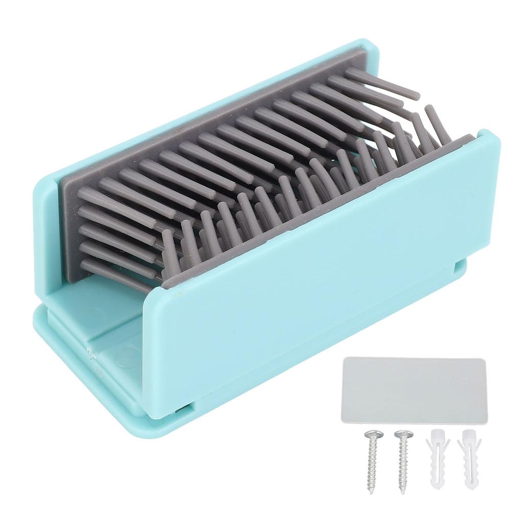 Shower Wall Hair Catcher Avoid Clogged Drains Easy To Use Silicone Hair Trap Drain Protector for Bathroom Blue